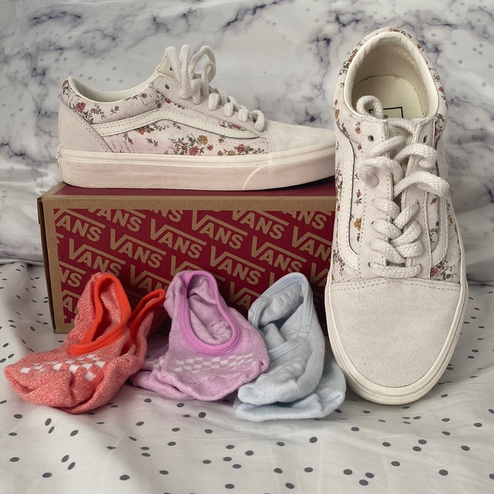 Vintage floral Vans